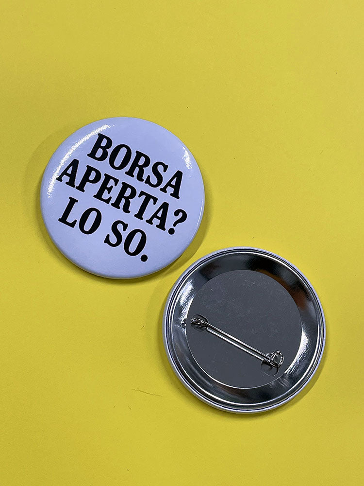 ZAINO / BORSA aperta? Lo so.