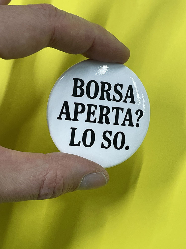ZAINO / BORSA aperta? Lo so.