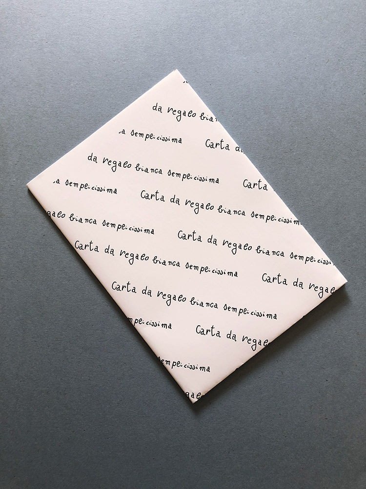 Carta da regalo bianca semplicissima