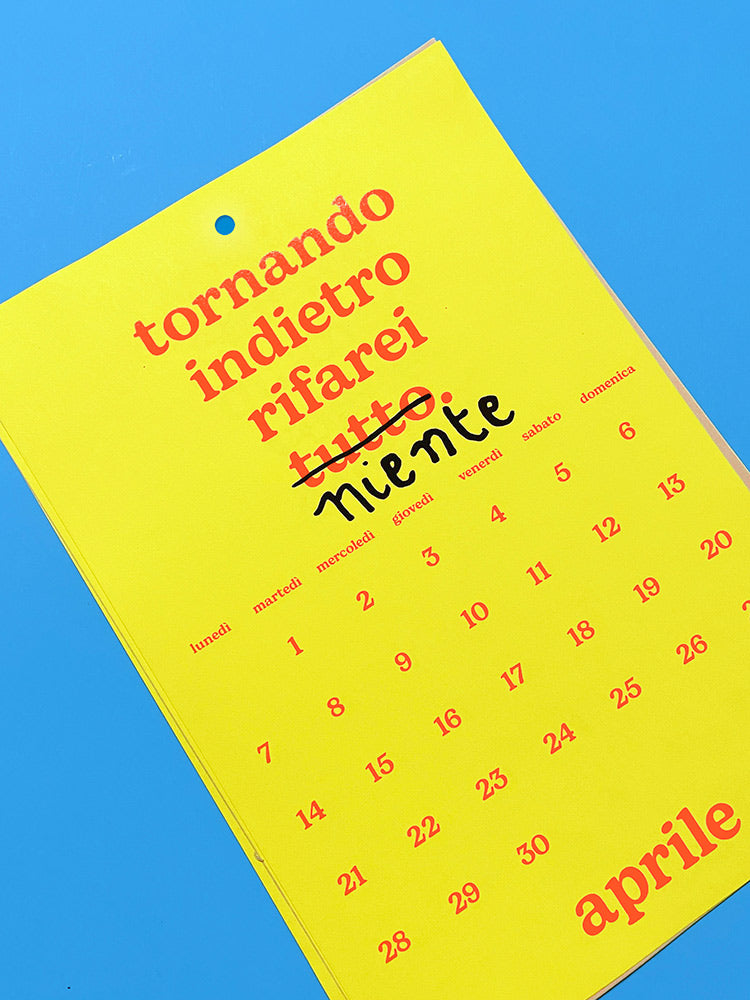 Calendario 2025 - Anno nuovo, vita peggio