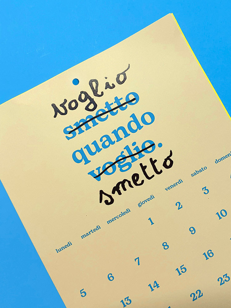 Calendario 2025 - Anno nuovo, vita peggio