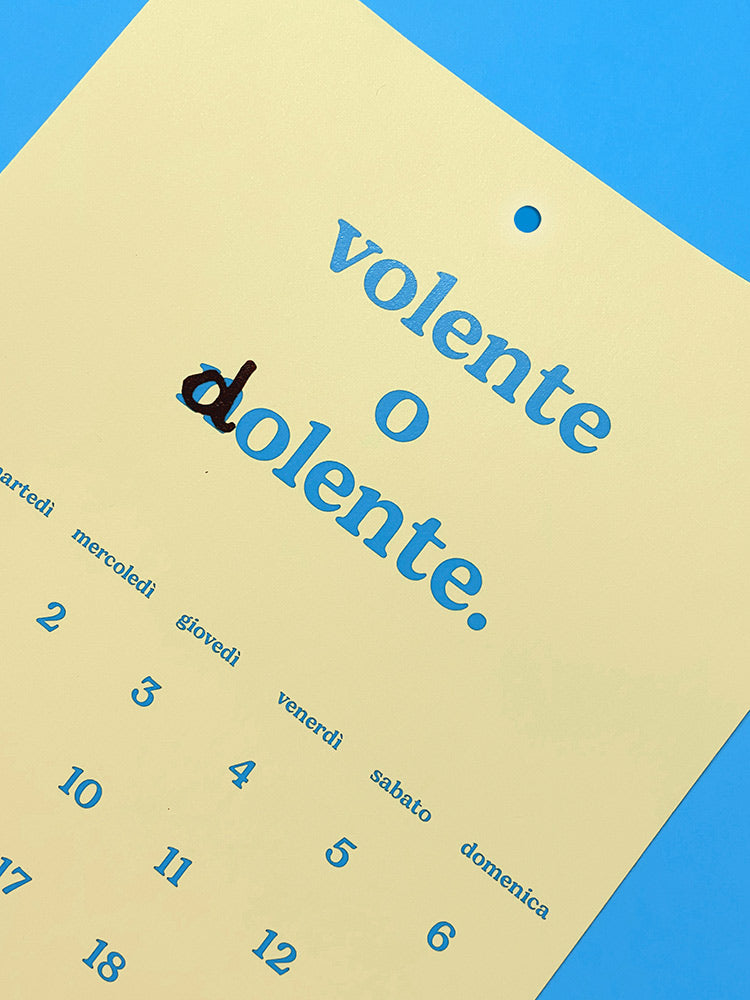 Calendario 2025 - Anno nuovo, vita peggio