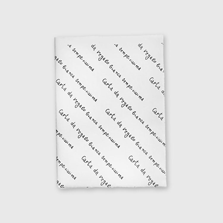 Carta da regalo bianca semplicissima