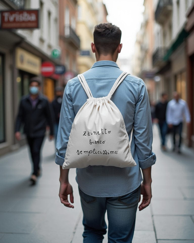 Zainetto Bianco Semplicissimo