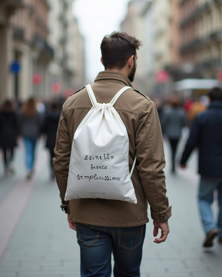 Zainetto Bianco Semplicissimo