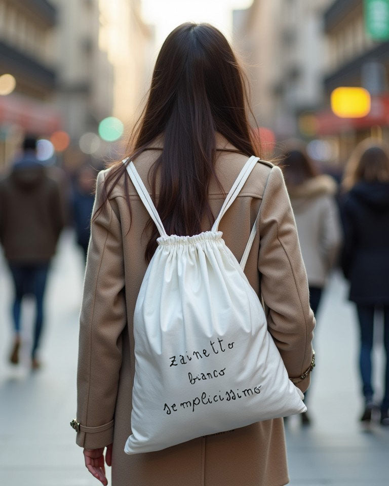 Zainetto Bianco Semplicissimo