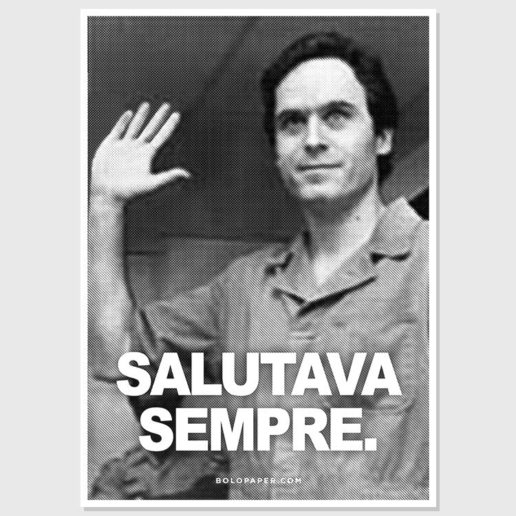 SALUTAVA SEMPRE fridge magnet + poster