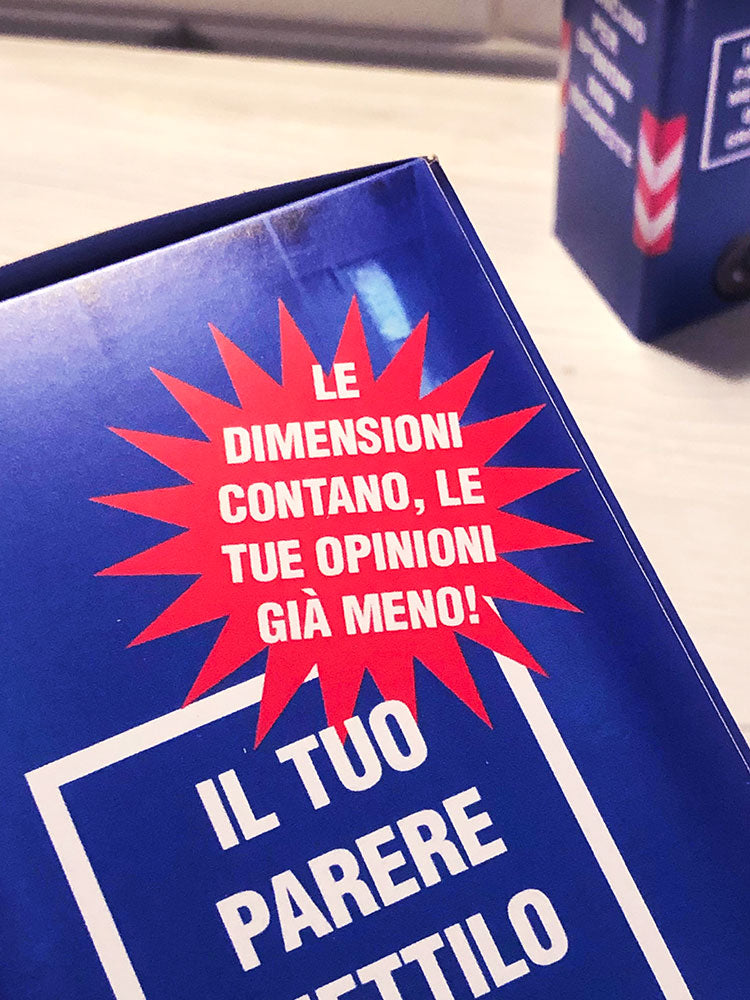 Bidoncione per opinioni non richieste